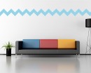Chevron Stripe (right angle) Wall Pattern Vinyl Decals